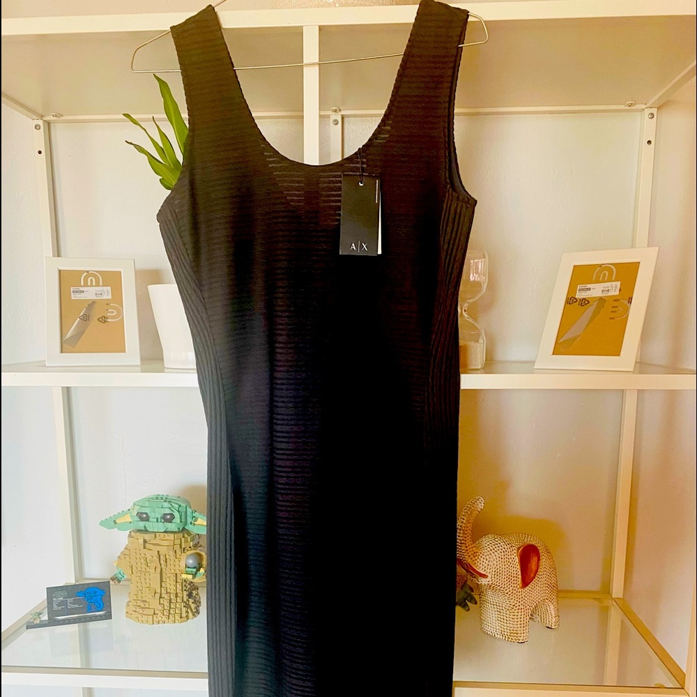 Armani exchange black dress